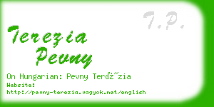 terezia pevny business card